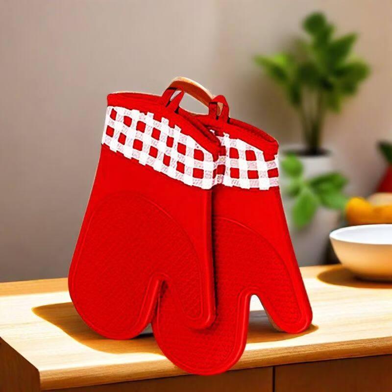 Ally 500°C Heat Resistant Short Oven Mitts (Pair)