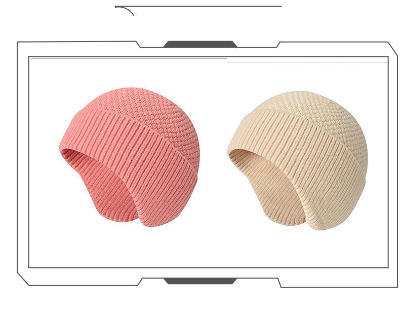 Thick Knit Wool Beanie: Winter Warm, Cold-Proof, Windproof, Ear Protection Hat for Men & Women