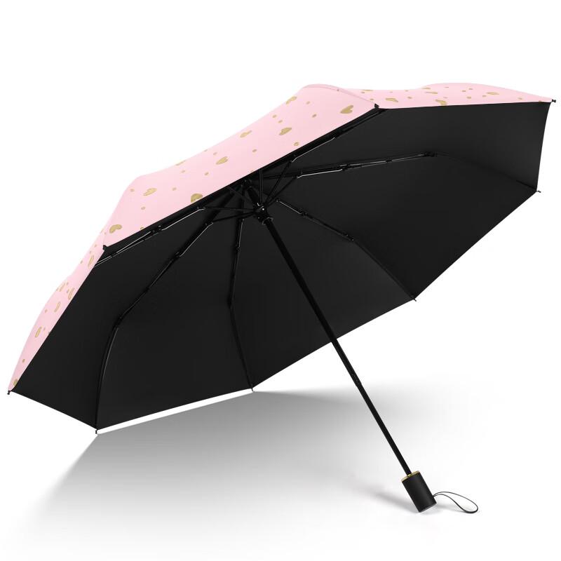 MAYDU Солнцезащитный зонт в стиле инс с золотым сердечком