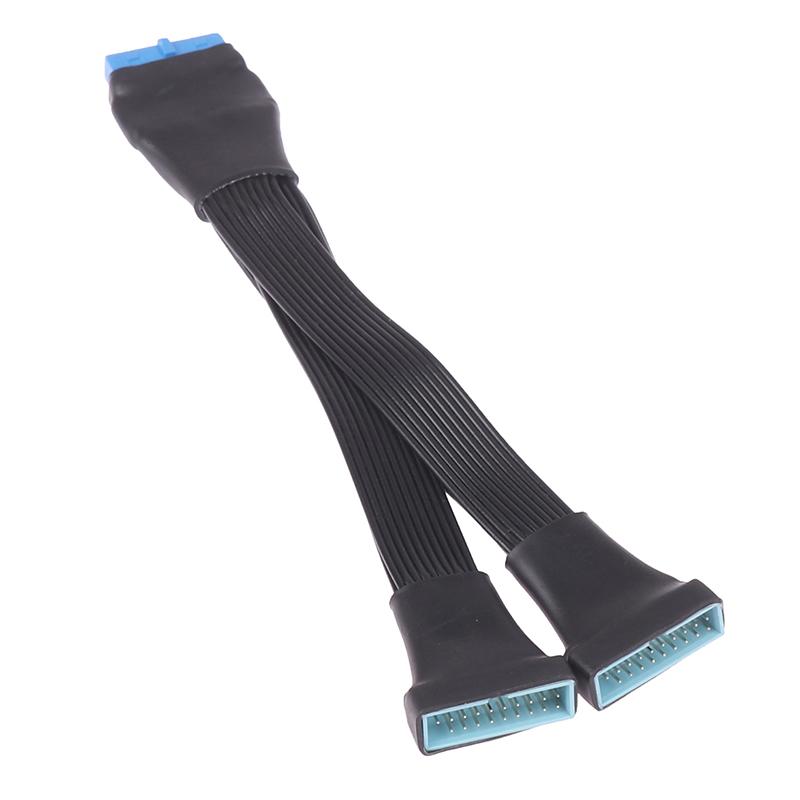 Usb 3.0 19kolíkový/20kolíkový vnitřní prodlužovací kabel 1 až 2 prodlužovací rozbočovací kabel Vlastní prodlužovač pro základní desku