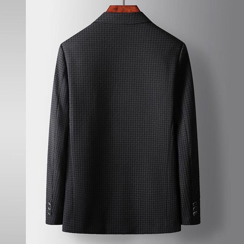 Autumn and Winter Padded Cotton Light Luxury Business Knitted Single West Youth Thickened Suit Warm Jacket