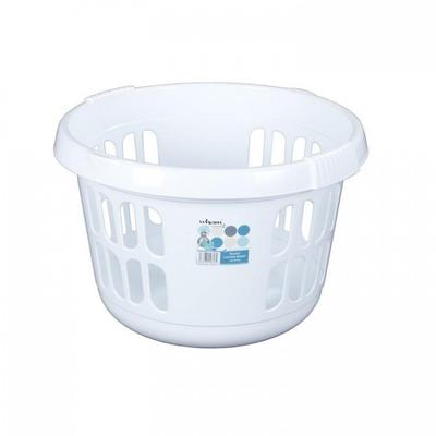 Round Laundry Basket Ice White 50L