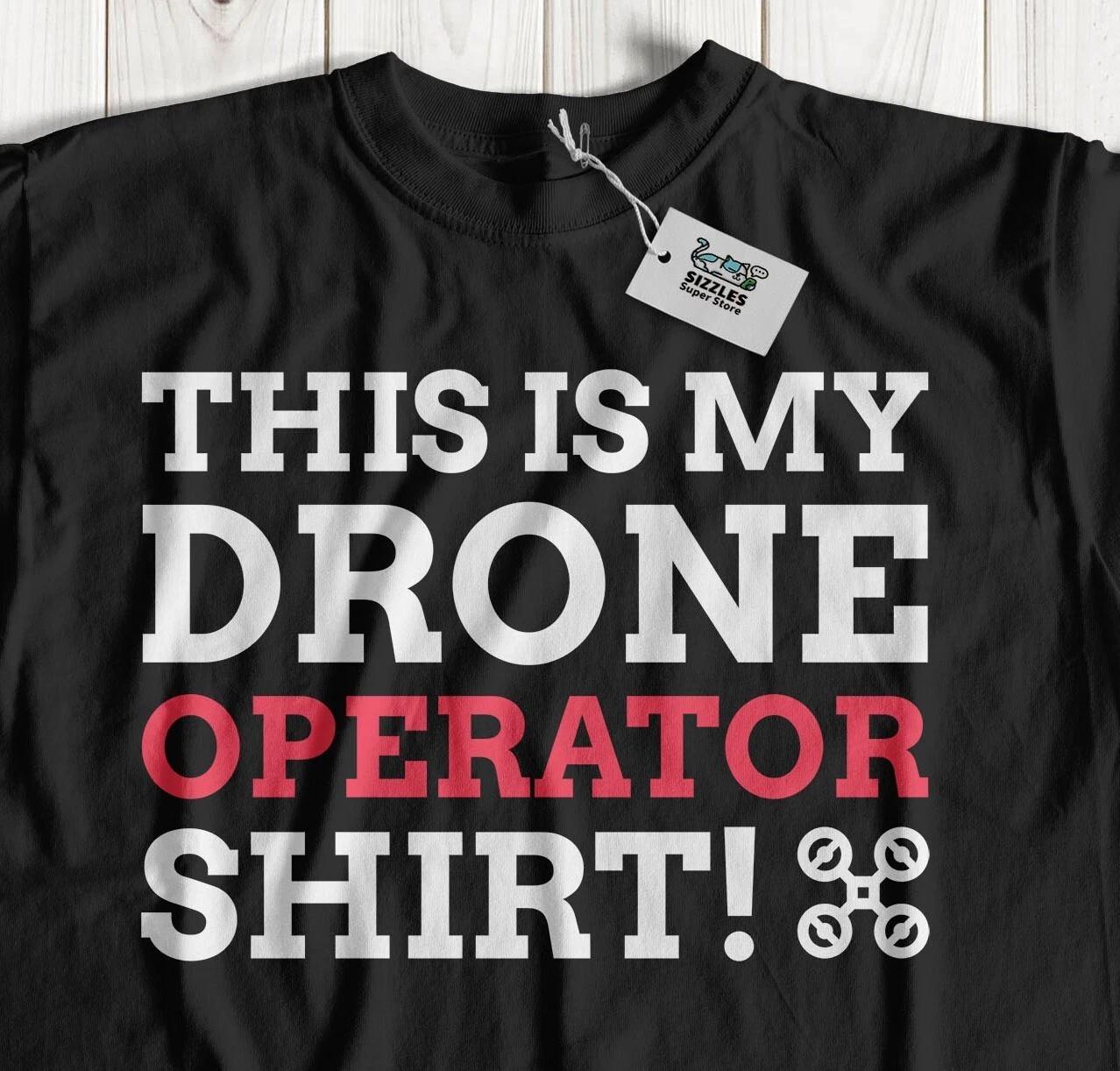 Unisex Funny Drone Operator T-Shirt Drone Pilot & Drones Controller Gifts M