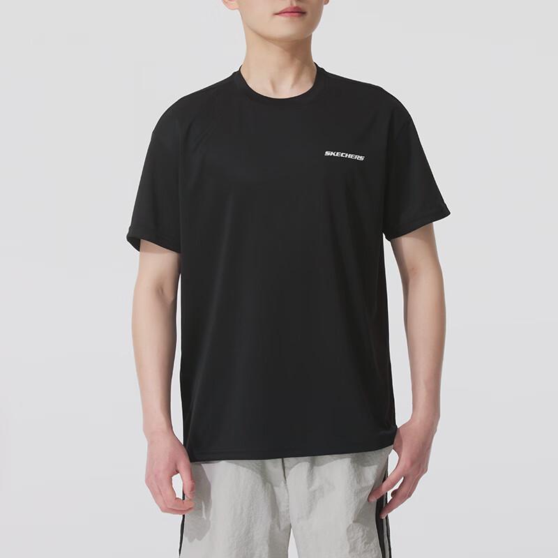 SKECHERS Unisex Summer Sport Short-Sleeved T-Shirt M