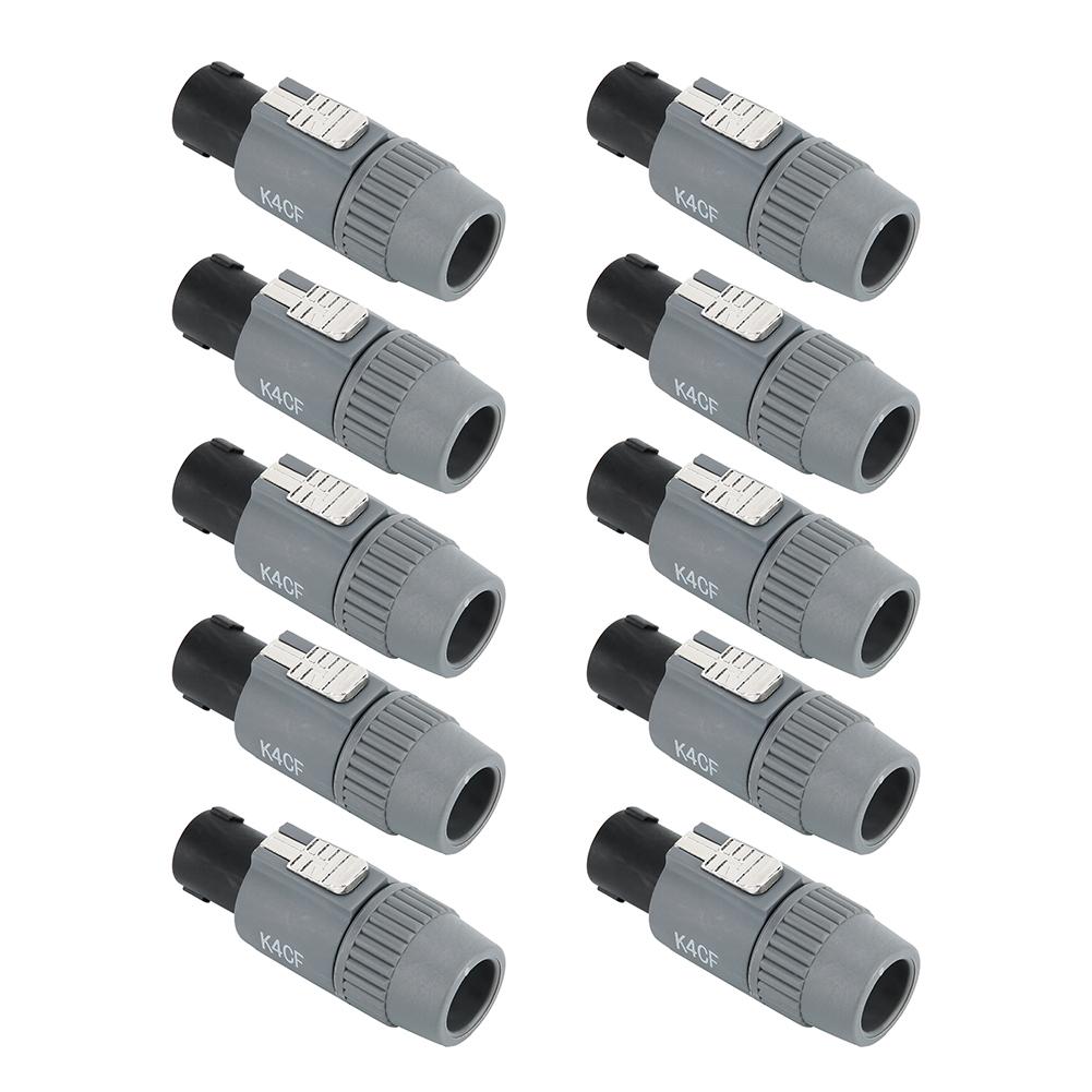 10 Stück 4 Farben Luftfahrt Chassis Stecker Buchse Bühnenlicht Professioneller Audio Video Anschluss Strombuchse