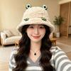 Thickened Plush Bucket Hat Round Top Winter Hat Fashion Warm Hat  Outdoor Wear