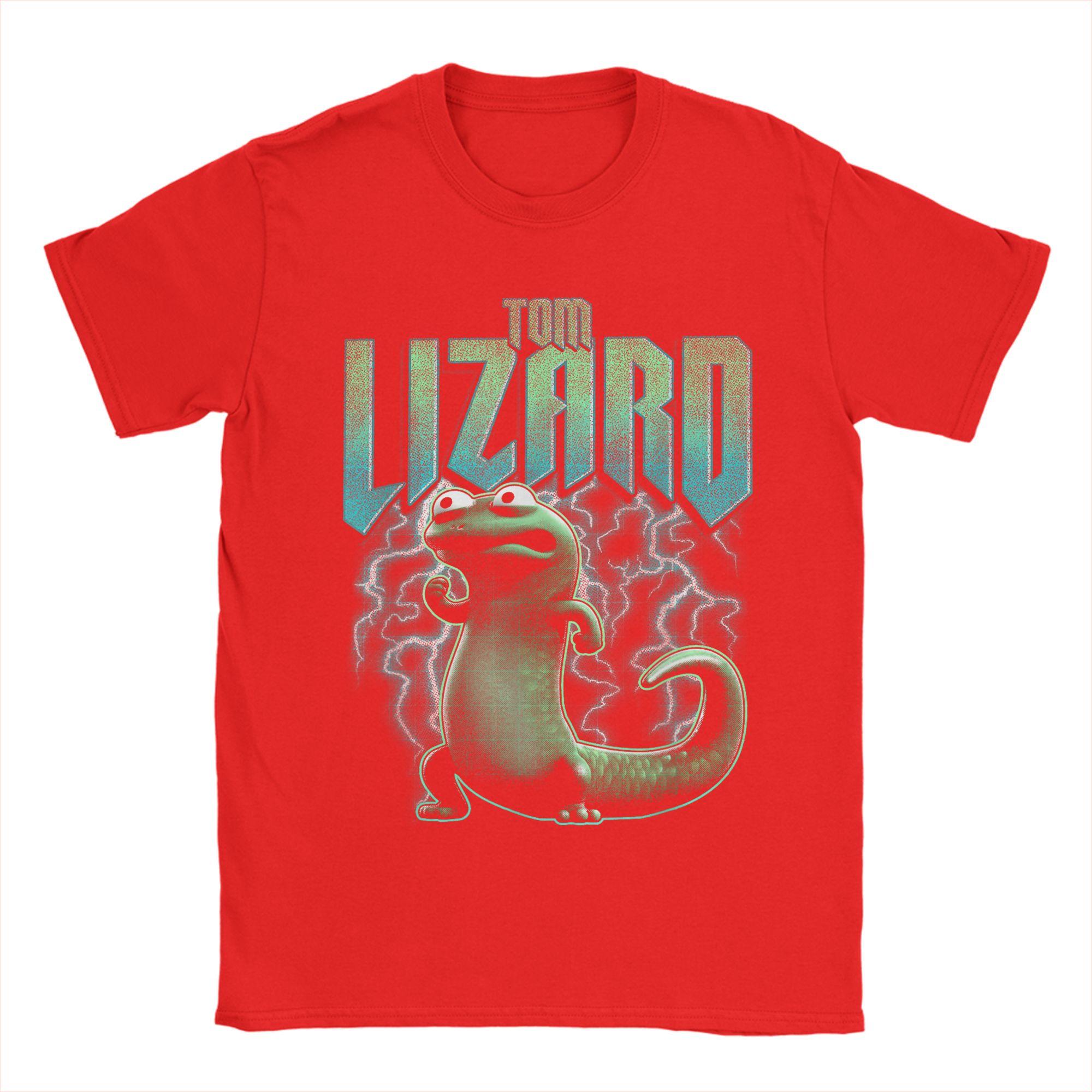 

Lizard Cool Mens T Shirt Humorous Tees Short Sleeve O Neck TShirts Cotton Plus Size Clothes S