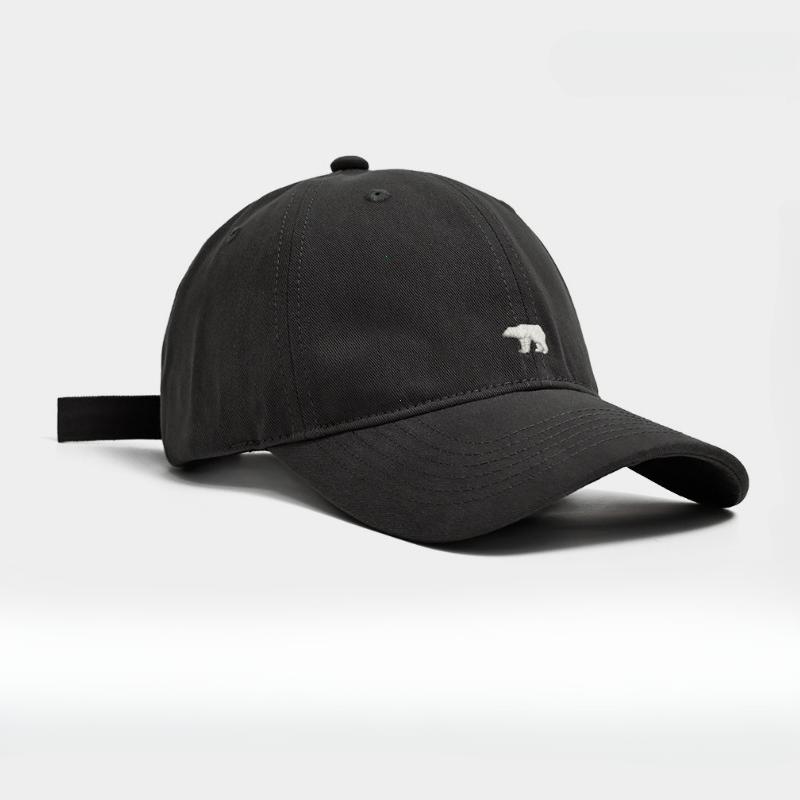 Modische Baseballkappe für Damen und Herren Stickerei Eisbär Hip Hop Snapback Caps Baumwolle Sonnenhüte Unisex Einfarbig Schirmmützen