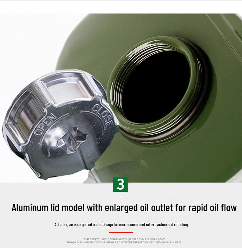 Tinplate Metal Gasoline Can 10L/20L/30L Square Fuel Tank Iron Drum for Car Diesel