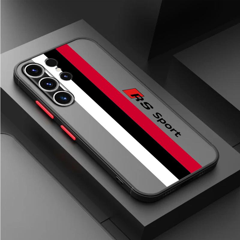 AD-RS Sports Power DI Logo Phone Case for Samsung Galaxy S24 Ultra S23 Ultra S20 S21 FE S22 Ultra S10 S9 Plus Soft Matte Cover