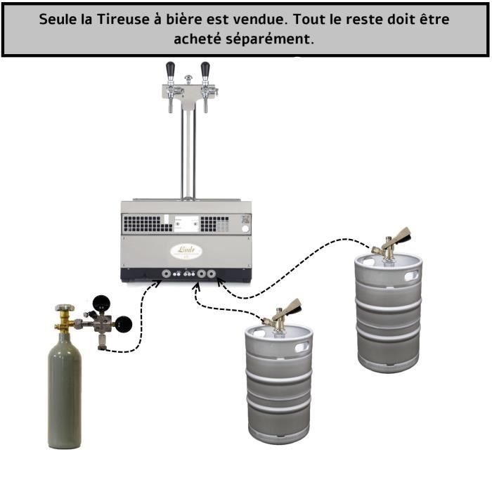 Tireuse à bière - ICH-ZAPFE.DE - Kontakt 55 - 50L/h - 2 lignes - Acier inoxydable