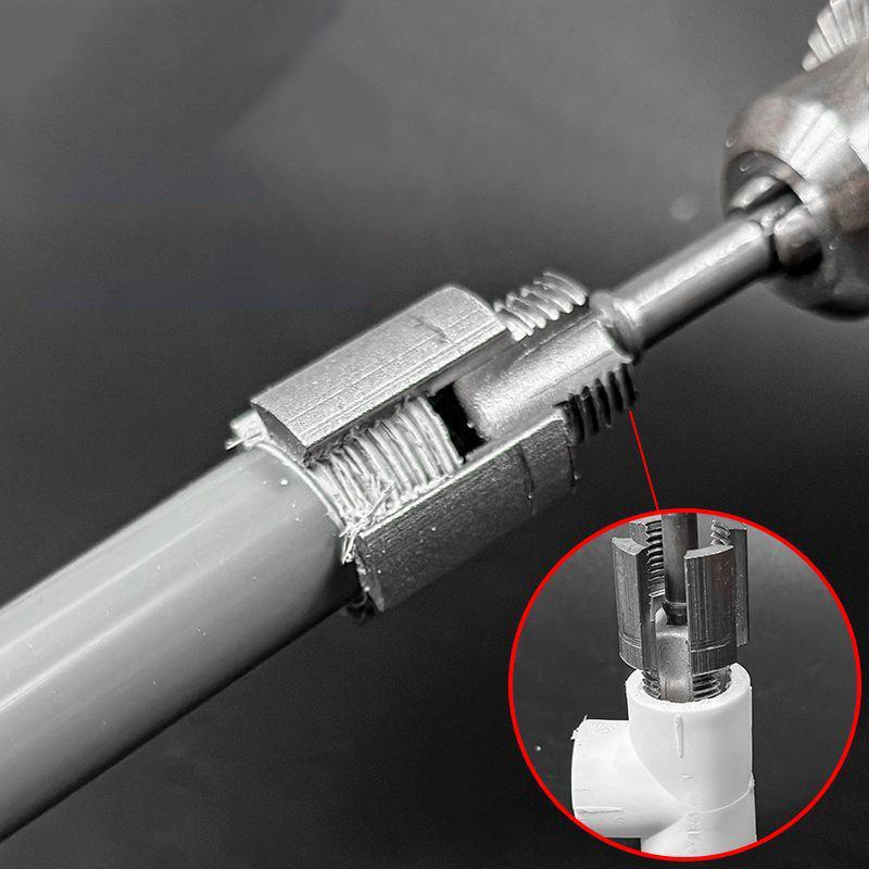 New Style Integrated Internal and External Pipe Threading Tool Electric Drill Compatible 4-Point 6-Point Water Pipe Cutting Tool