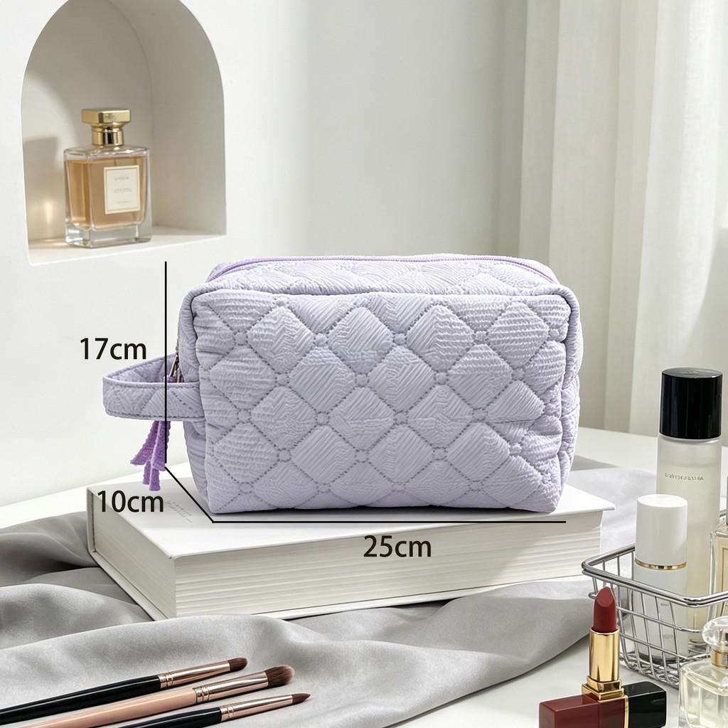 Polyester Travel Makeup Bag With Large Capacity And Portable Design For Women