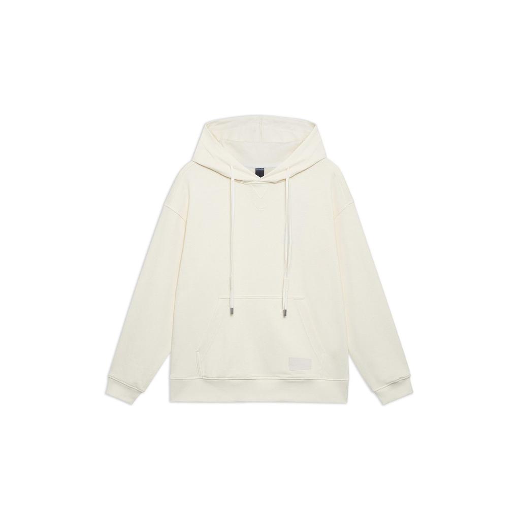 Li Ning Sweatshirts Unisex Papyrus White Hooded Moderate Regular AWDT193-2