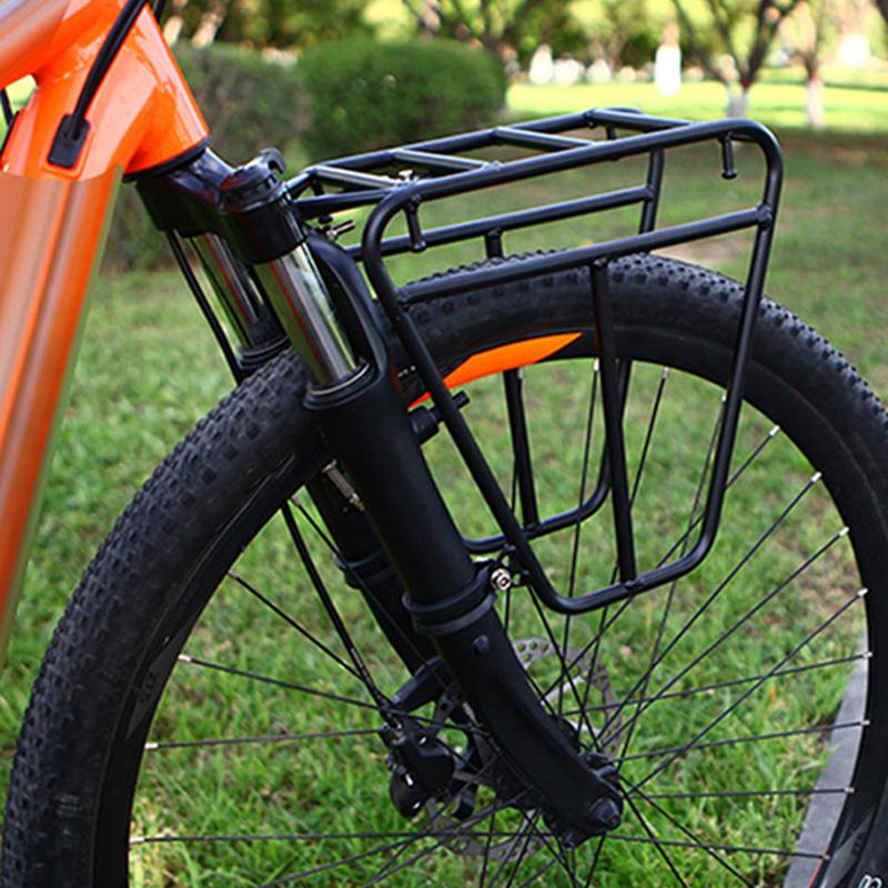 Cycling Cargo Rack Luggage Touring Carrier Racks Picnic Carrier Front Rack Heavy Duty Steel Cycling Front Pannier Rack
