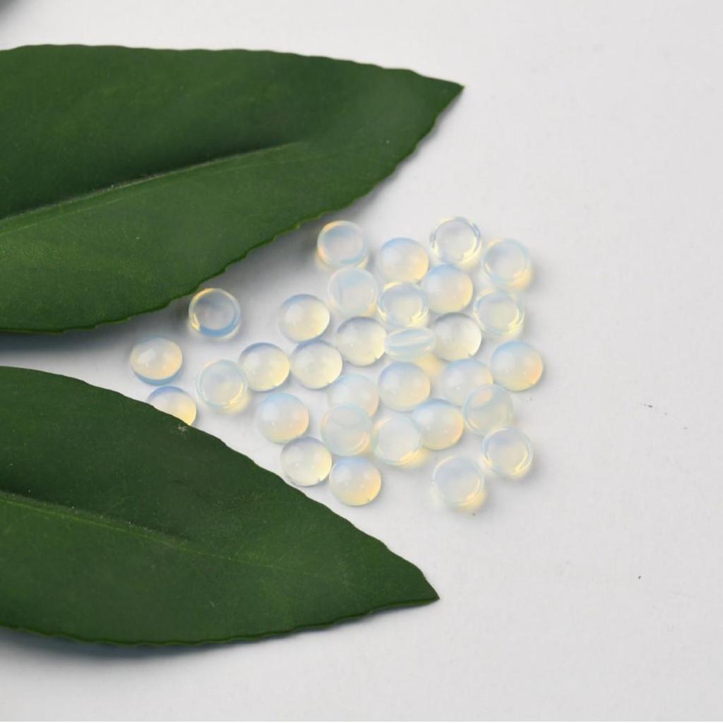 Custom Nano Opal Synthetic Egg-Shaped Cabochon for DIY Jewelry