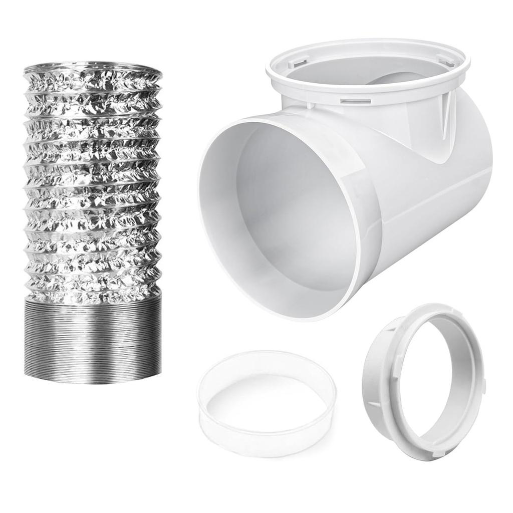 Dryer Vent Connection Kit Tumble Dryer Connector 90 Degree Dryer Vent Hose Pressure Dryer Connector Easy Installation