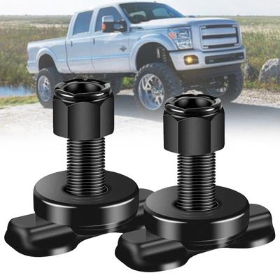 8Pcs Threaded Stud Nut Fitting Tie Down Steel Threaded Rail Stud Nut Bearing 6000 LBS for Truck Bed Trailer Cargo Control Pickup