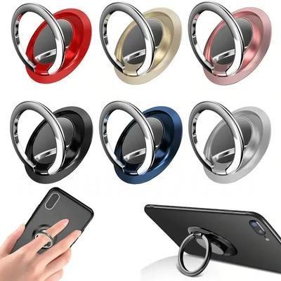 Universal-Fingerringhalter, Ständer, Griff, 360 Grad drehbar, für Handy, Auto, magnetische Halterung, Telefonrückseite, Aufkleber, Pad-Halterung