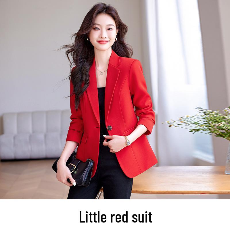 2025 Petite Women s Korean Style Slim Fit Long Sleeve Suit Jacket XXL