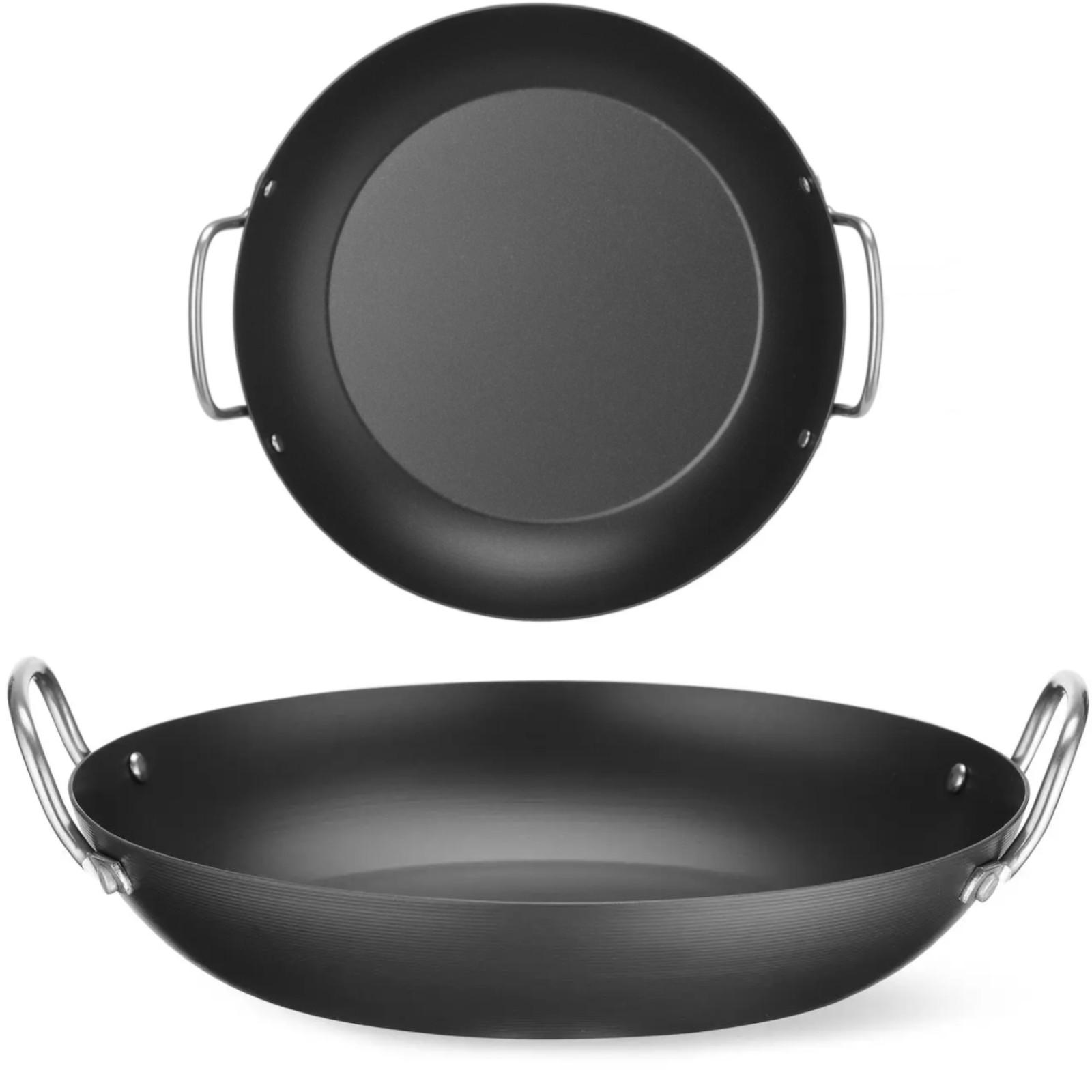 Universelle Servierpfanne aus Kohlenstoffstahl, Durchmesser 243 mm