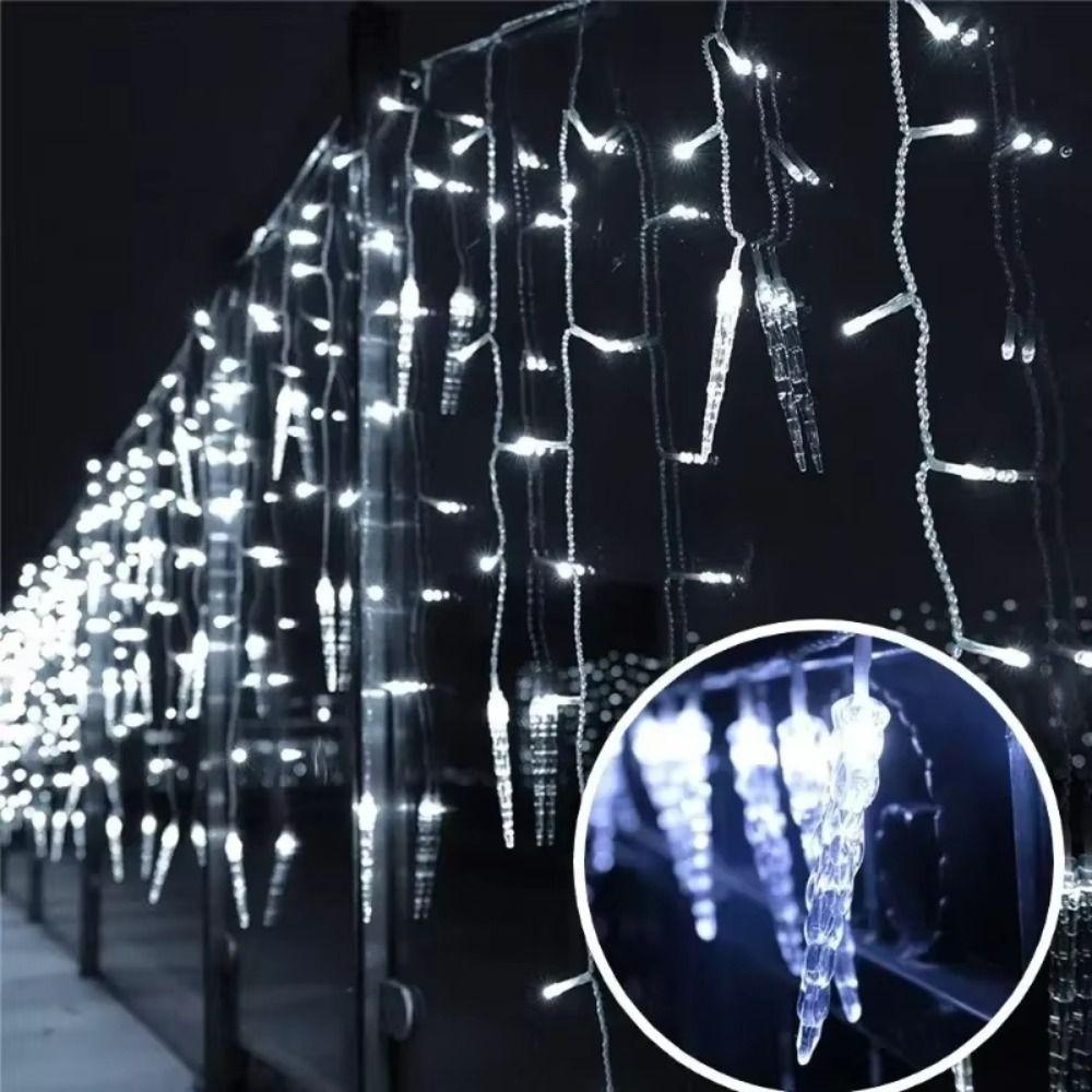 Plastic Fairy String Lights Multicolor White Curtain Lamp Colorful Party Lights  Home Decor
