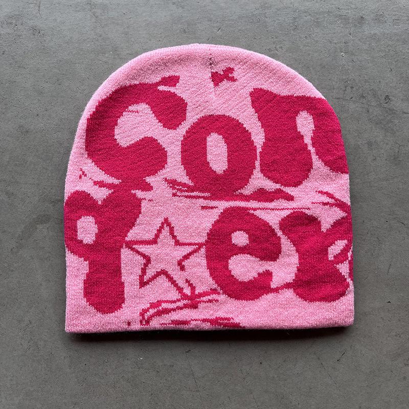 Căciulă Tricotată Vintage Y2K Lână Acril Femei Beanie Iarnă Căciuli Calde Harajuku Hip Hop Casual Skullies Căciulă de Exterior