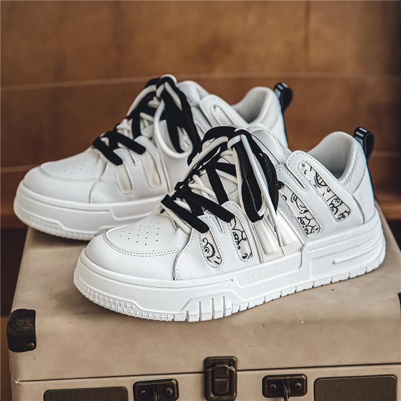 Pánské ležérní čtyřsezónní módní skateboardingové studentské pohodlné tenisky chlapecké trendy měkká podrážka prodyšné boty