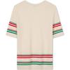Tommy Hilfiger Pullover Cotton Casual Color-Blocked Cuff Button Half-Placket Round Neck Base Layer Slim Fit Knit Sweater Women sweater WW0WW41460