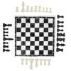 32pcs Plastic International Chess Game Complete Chessmen Set Black and White Entertainment