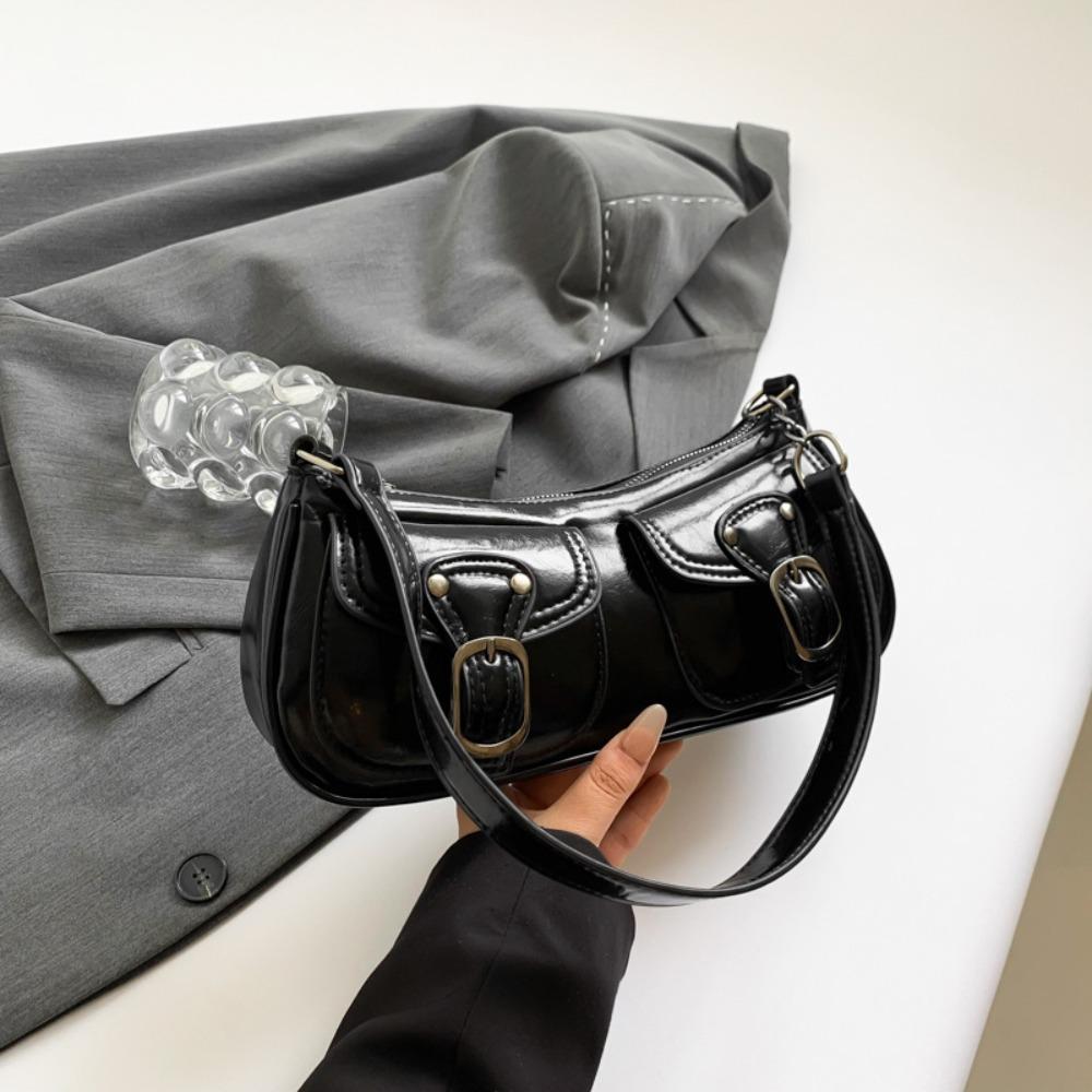 New Design Y2k Shoulder Bags Harajuku Spicy Girls Handbag Vintage Buckle Armpit Bag Women