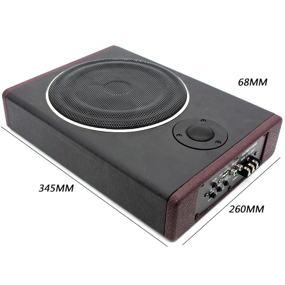 8 inch Car Stereo Refitting Ultrathin Subwoofer High Power 12.0V Wood Leather Stereo With High Pitches 600W Subwoofer