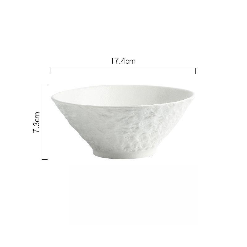 

Black and White Japanese Dobonin Noodle Bowl Home New Soup Bowl High Appearance Level Ramen Bowl Ceramic Tableware
