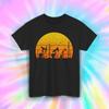 Oilfield Shirt Sunset Pumpjack Silhouette Roughneck Work Tee S-5XL