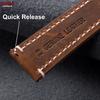 Vintage Brown Calfskin Leather Watch Band Quick Release Watch Strap 18mm 19mm 20mm 22mm 24mm Smartwatch Bracelet Belt for Omega