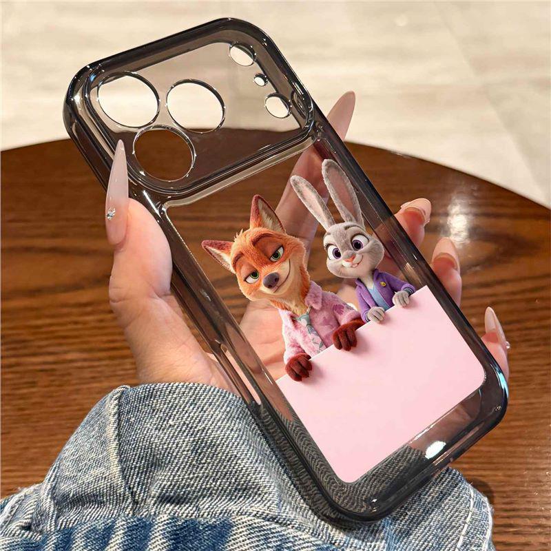 

Zootopia Pink Nick & Judy Phone Case for Apple iPhone 17 Pro Max iPhone 16 Plus