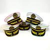 Navy Sailor LED Light-Up Embroidered Captain's Hat for Festivals and Performances