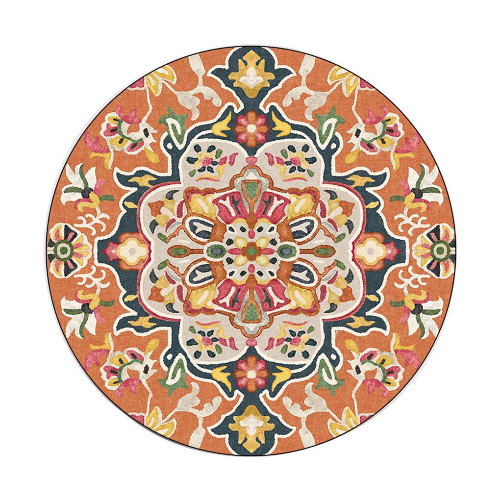 

(Никита) Европейская цветочная серия, круглые ковры для компьютерного кресла, коврик