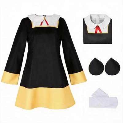 [Formemory] Anime Cosplay Pink Cute Halloween Popular Anime Character Cosplay Costume + Hair Accessory + Socks + Wig Full Set with Wig and Hair