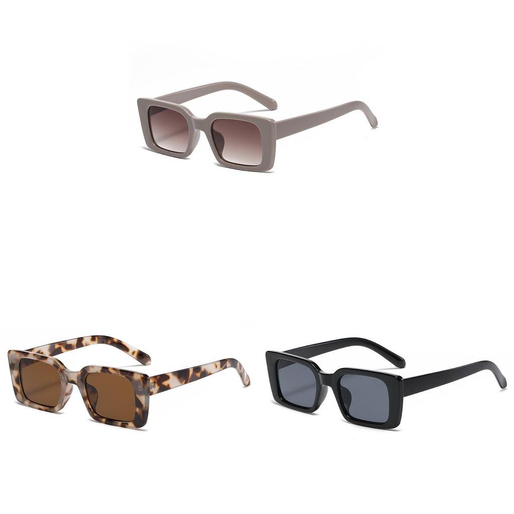 Sun Protection Square Sunglasses With Uv400 For Fashionable Outdoor Travel