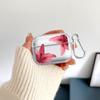 Case For Airpods Pro2 2 1 Pro3 4 3 Pro Clear Earphone Cases Cover Red Lily Flower Pattern