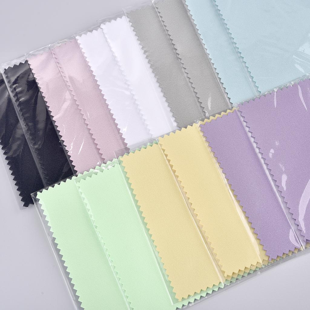 50pcs 8x8cm Silverware Polishing Cloth Jewelry Cleaner Cloth Wipes For Silver Gold Platinum Cleaning Keep Coin Ring Clean Shiny
