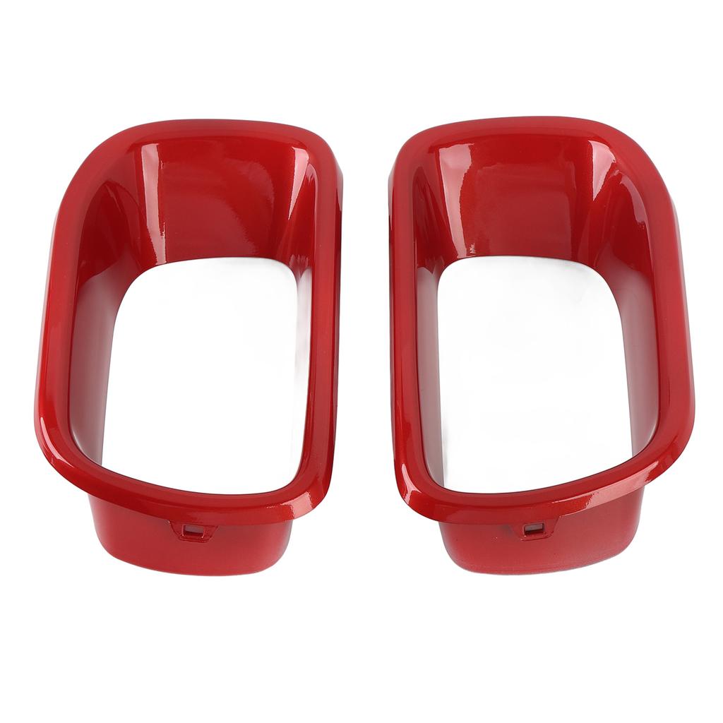 2Pcs Front Bumper Grille Guard 51117337810 Red Car Bumper Cover Front Air Duct Frame for F55 F56 F57 2014 to 2021