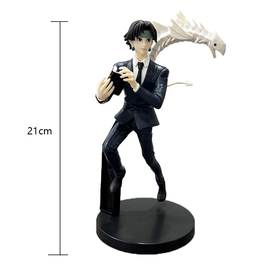 14-23cm Hunter x Hunter Chrollo Lucilfer Figura de Anime Trupe Fantasma Hisoka Figura de Ação Killua Zoldyck Kurapika Modelo Brinquedos