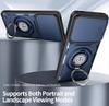 Anti-slip Armor Shockproof Case For VIVO V60 5G V2511 Slide Camera Lens Protection Rotating Ring Stand TPU Plastic Phone Cover