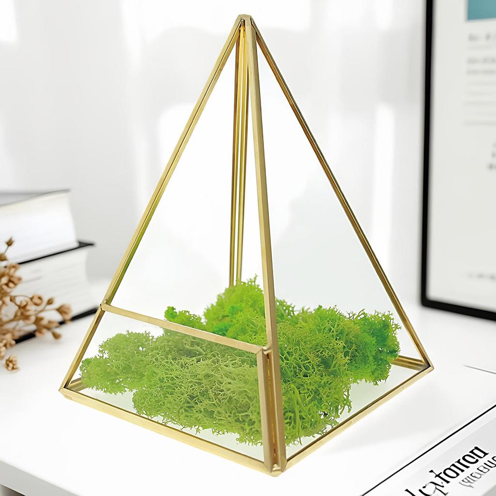 Nordic Glass Dome Geometric Greenhouse Vase: Decorative Flower Ornament for Home or Coffee Shop