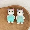 Toy for Girl Figures Anime Kids Toys for Girls Cute  Kitchens   Forest Family Mini Ornaments Girl Child Toy Gift Sets