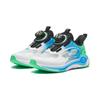 Anta Kids Comfortable Versatile Physical Test Non-Slip Wear-Resistant Low-Top Running Shoes Kids Sneaker White Blue Green 312439903-3
