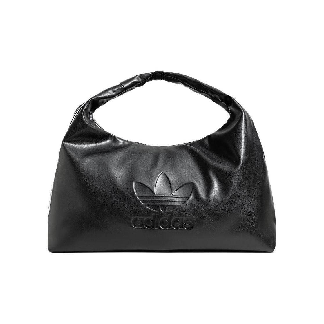 Adidas Originals Fashion Sports Zipper Head Cloud Bag Unisex Shoulder Bag Black JE3208 Black