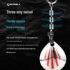 ECOODA Green Blue Stainless Steel Anti-Corrosion Spinner Hook for Sea Fishing